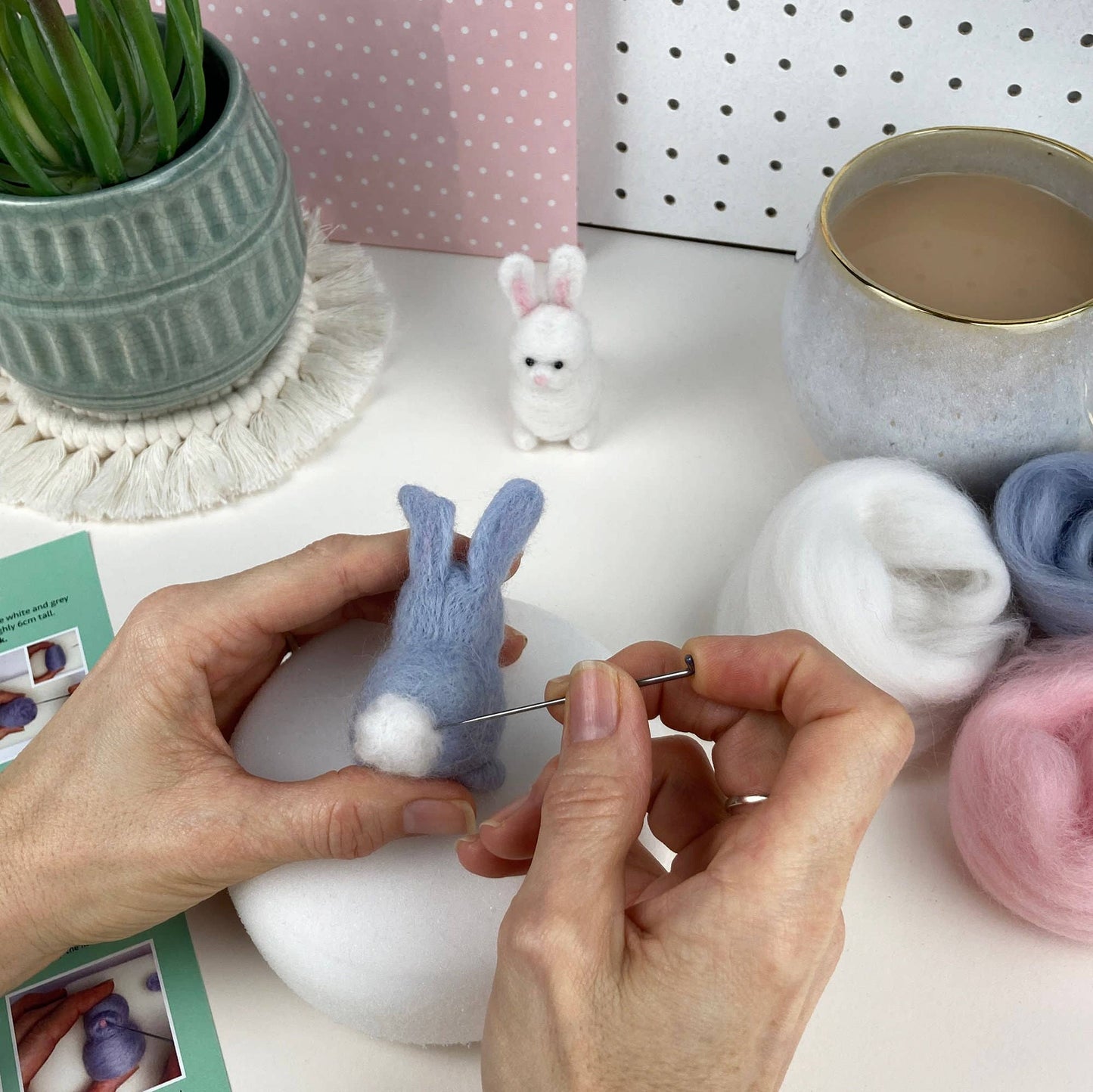 Needle Felting Kit - Rabbits