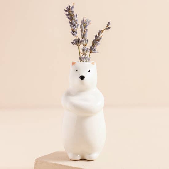 Bear Tiny Bud Vase