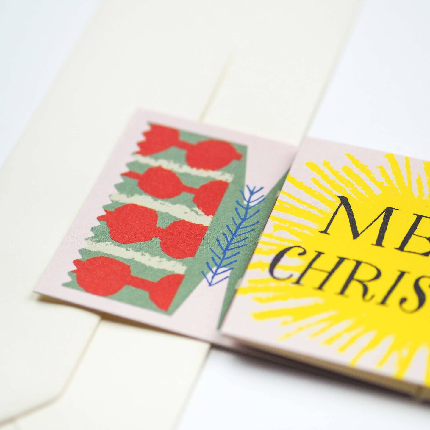 Christmas Cracker Splodge Pull-Out Card