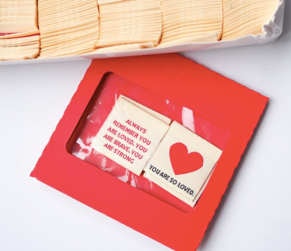 You are loved sew in tags