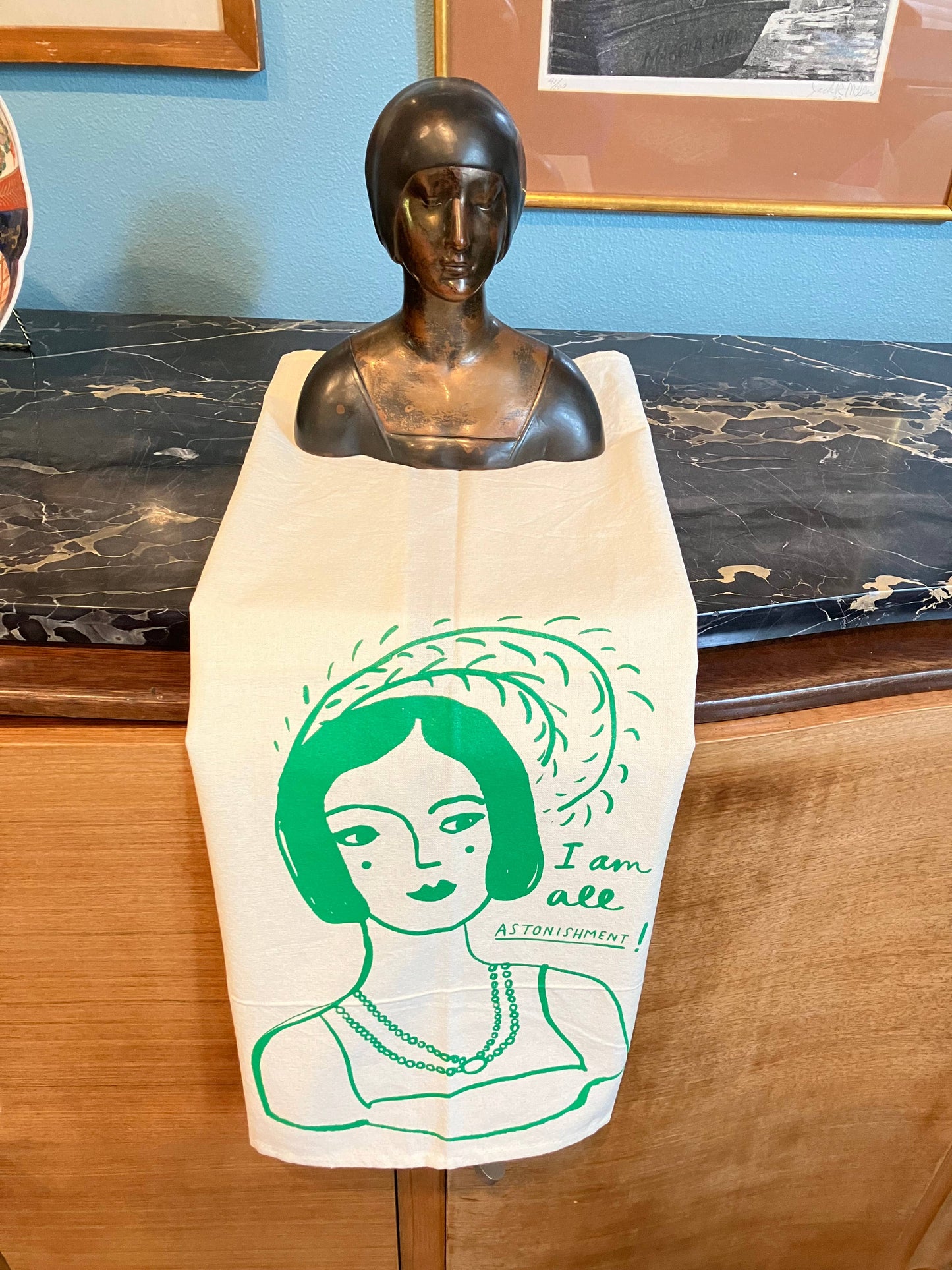 100% Cotton Tea Towel - Jane Austen I Am All Astonishment