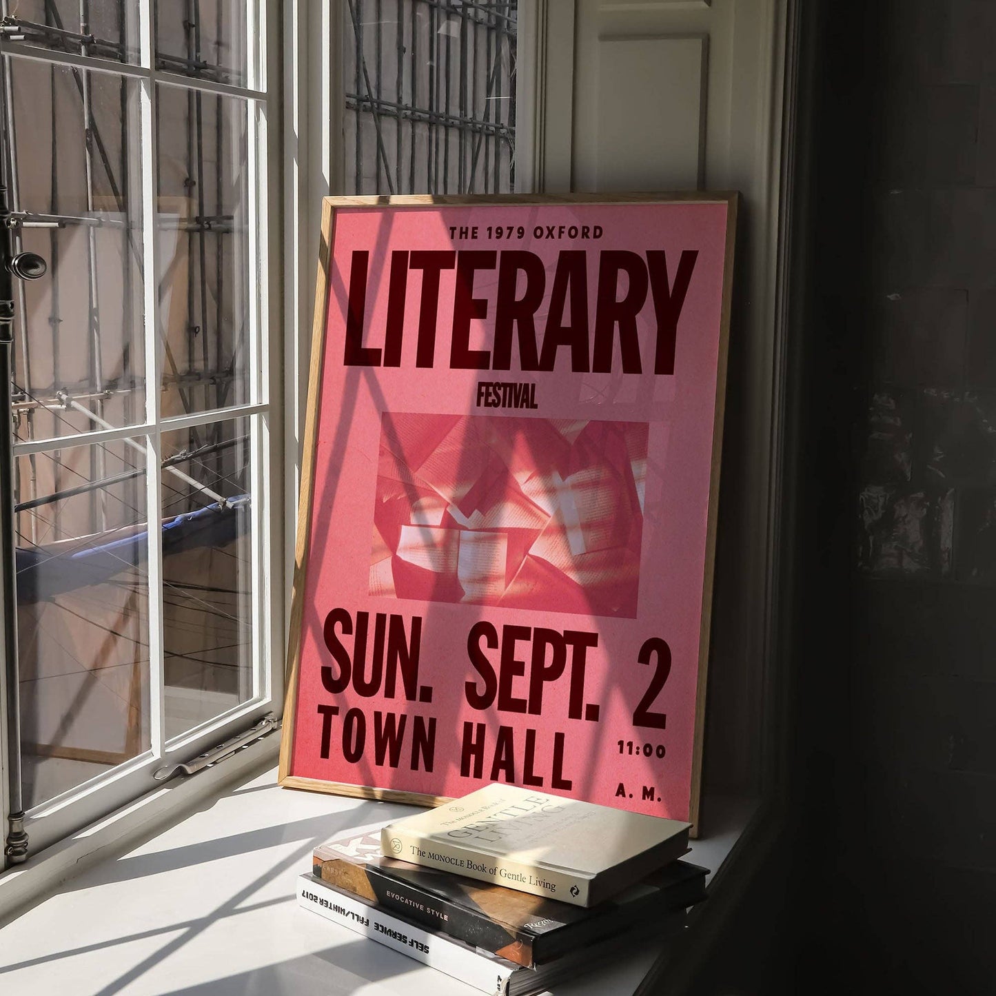 Affiche du Festival littéraire d'Oxford par Lune
