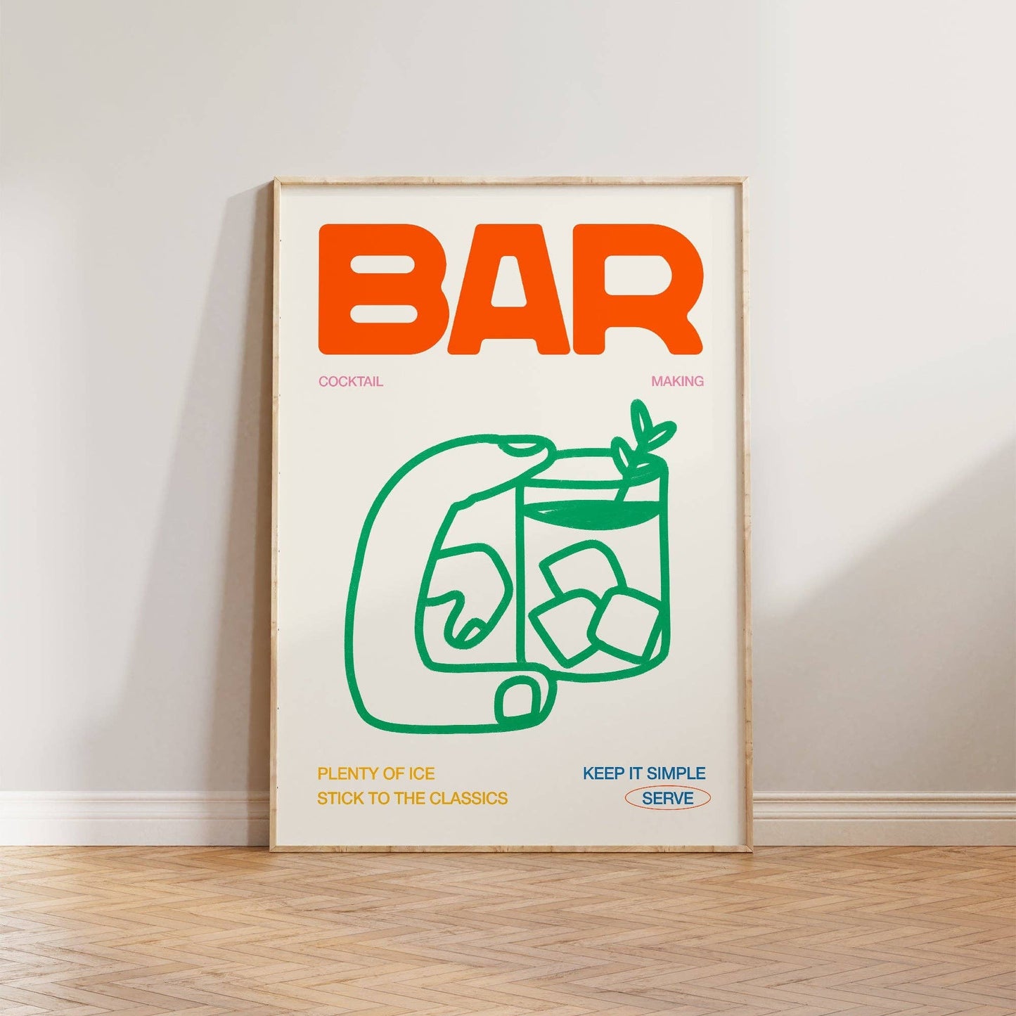 Bar Cocktail print by Lune