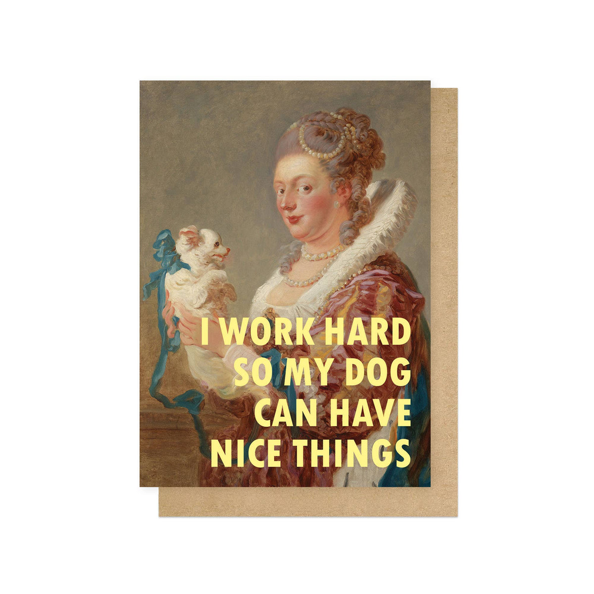 Working Hard Greetings Card