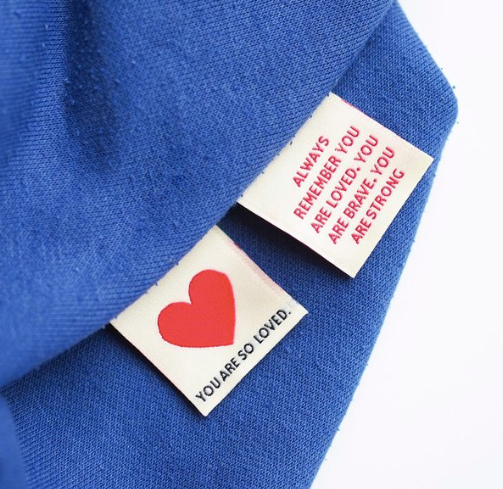 You are loved sew in tags