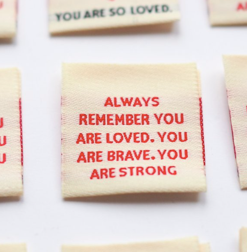 You are loved sew in tags