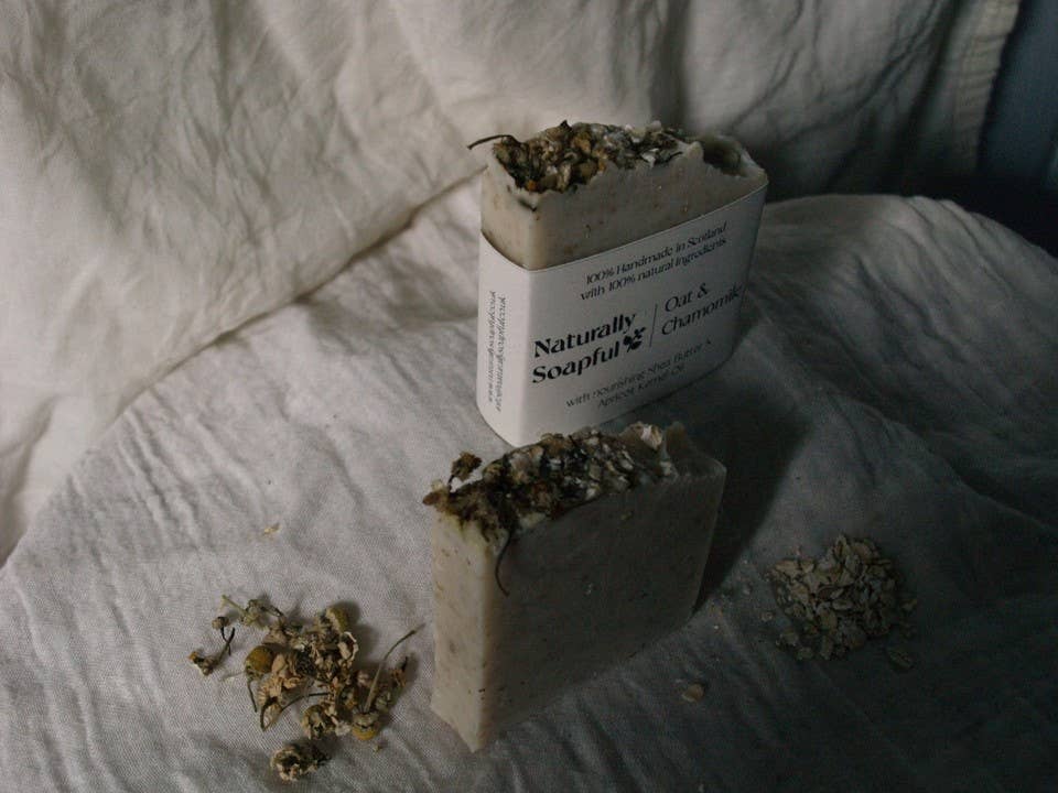 Oat & Chamomile Soap Bar, Handmade Soap, Apothecary Soap