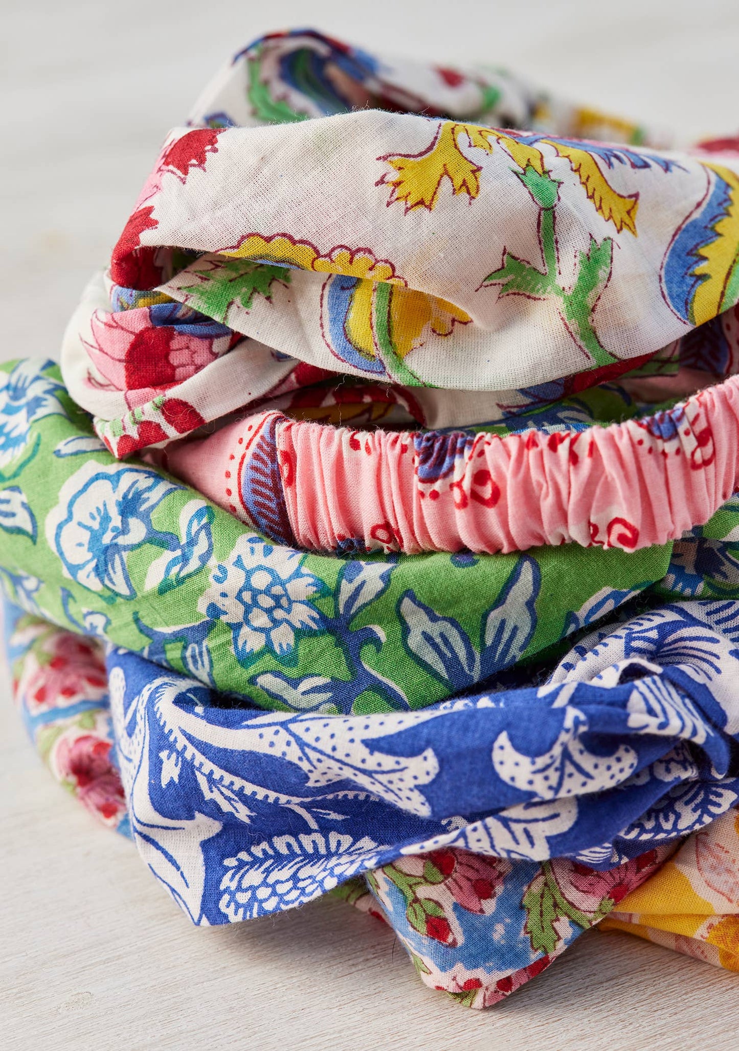 Block Print Knot Hairband - Mixed Prints