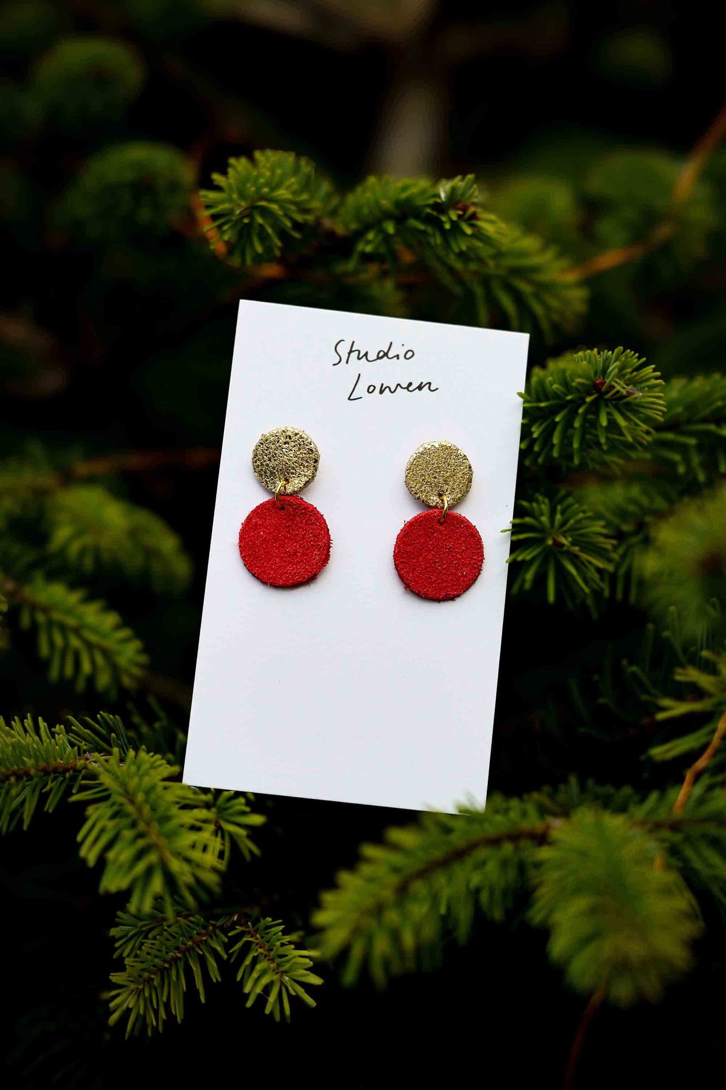 Hollie Earrings Suede
