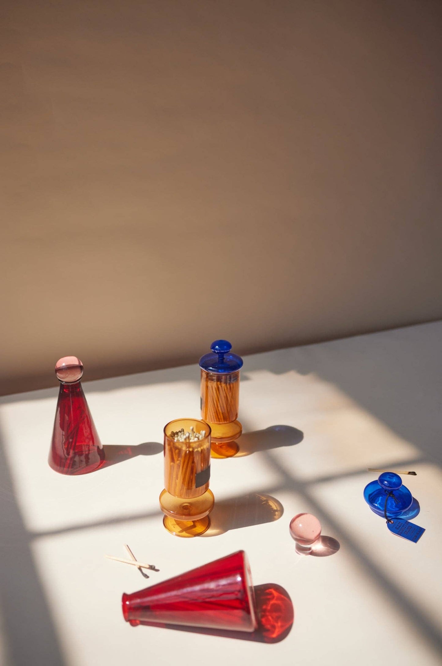 Paddywax Coloured Glass Match Holder