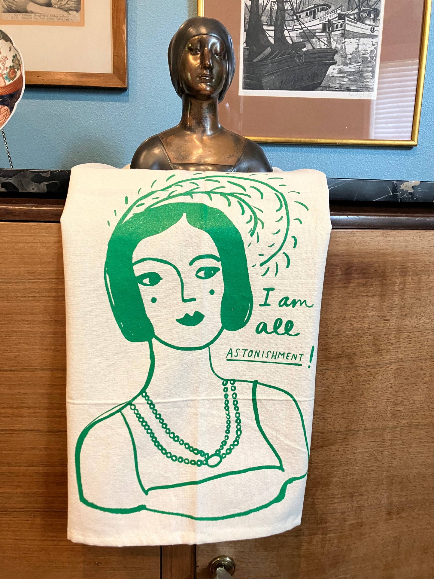 100% Cotton Tea Towel - Jane Austen I Am All Astonishment