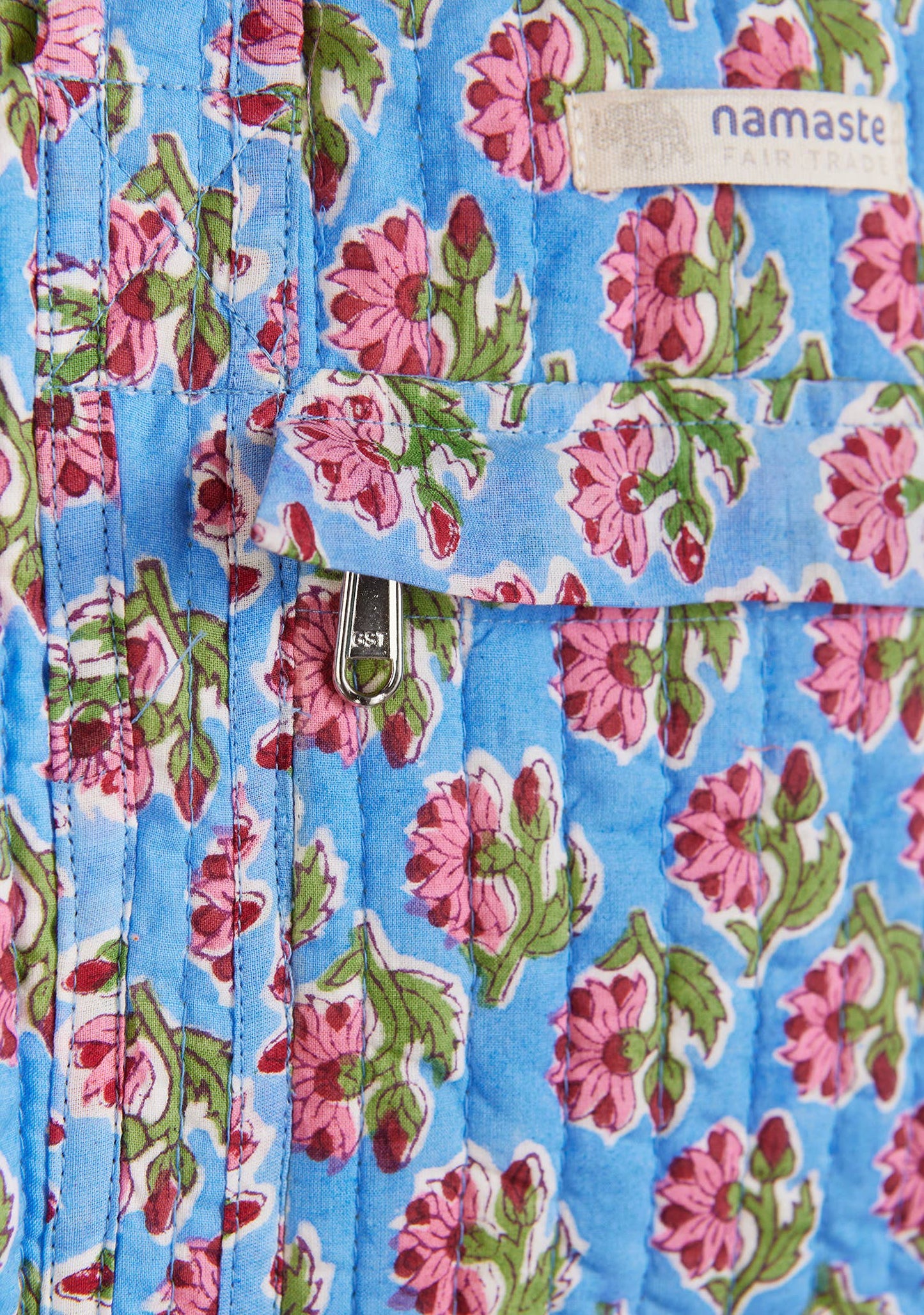 Taruni Blockprint Quilted Shopping Tote Bag