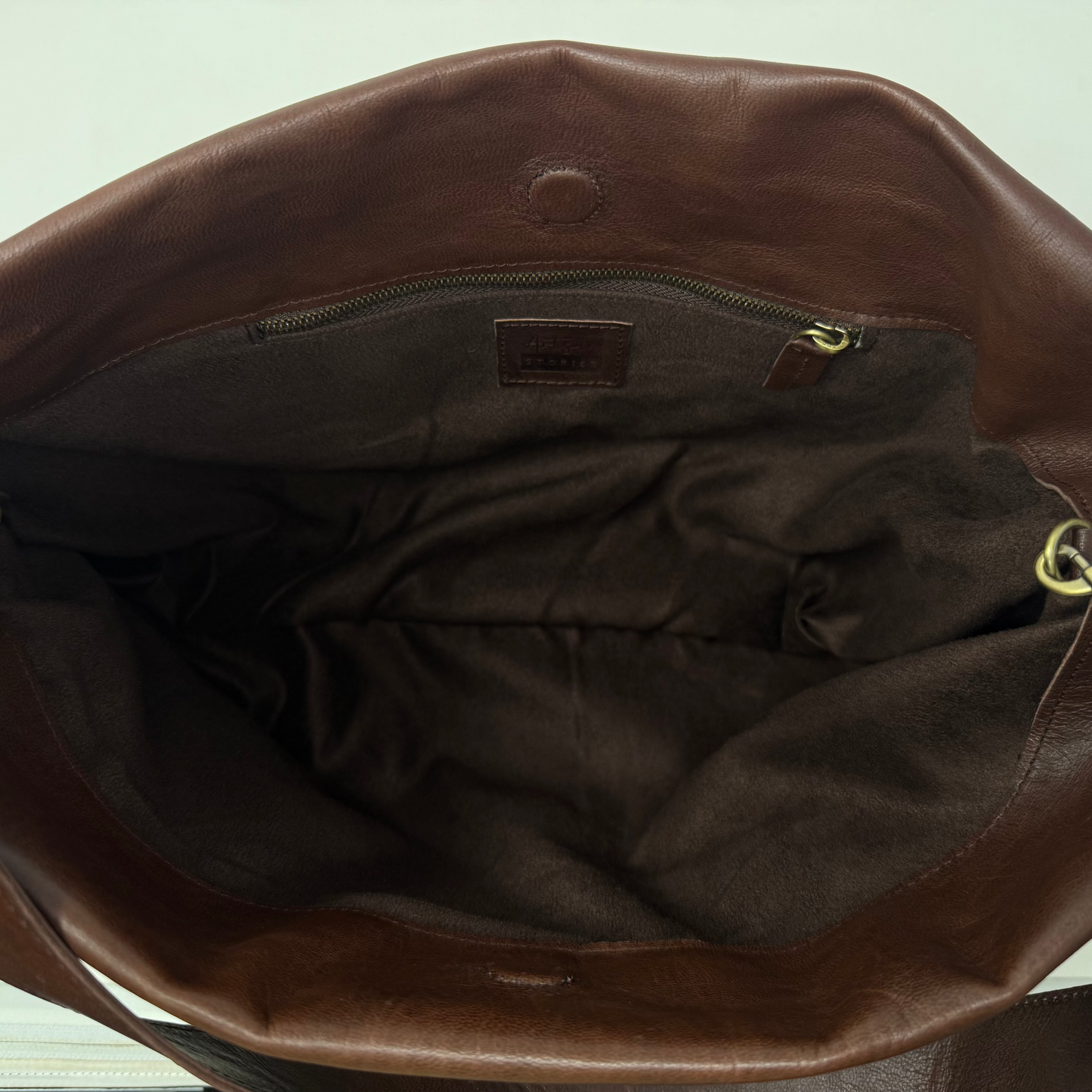 Handmade Leather Slouch Bag – Dark Brown