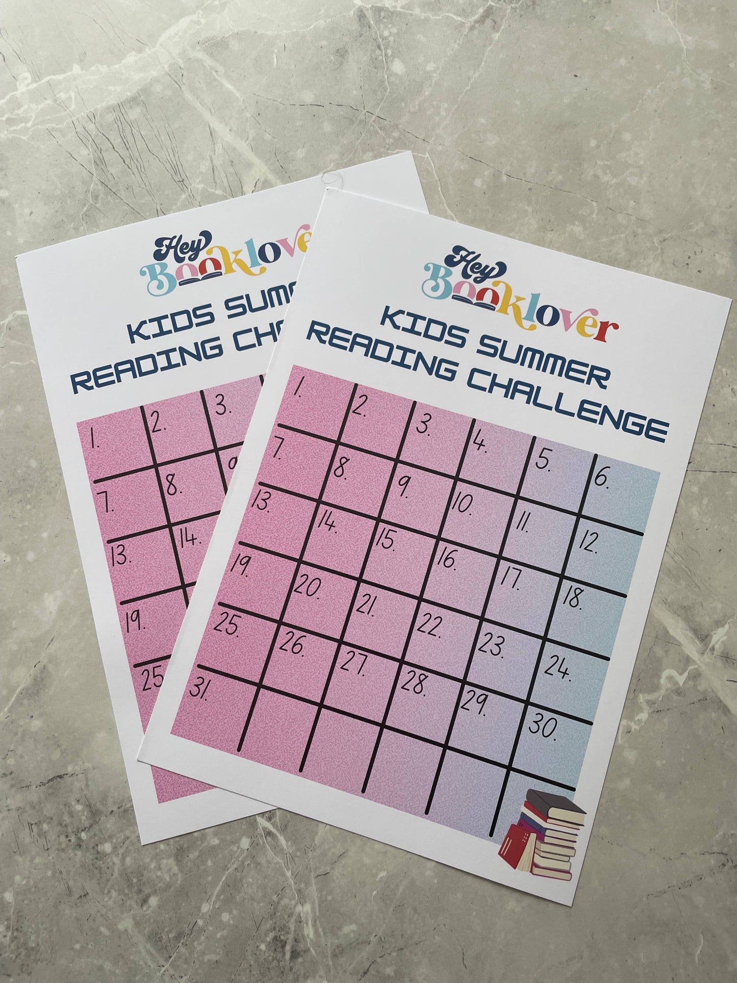 Kids Summer Reading Challenge with Stickers
