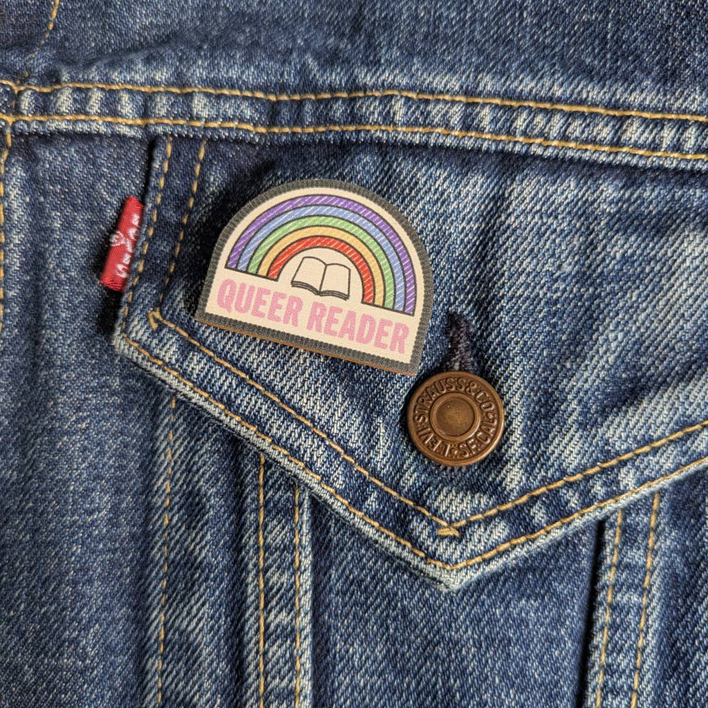 Queer Reader – Wooden Merit Pin