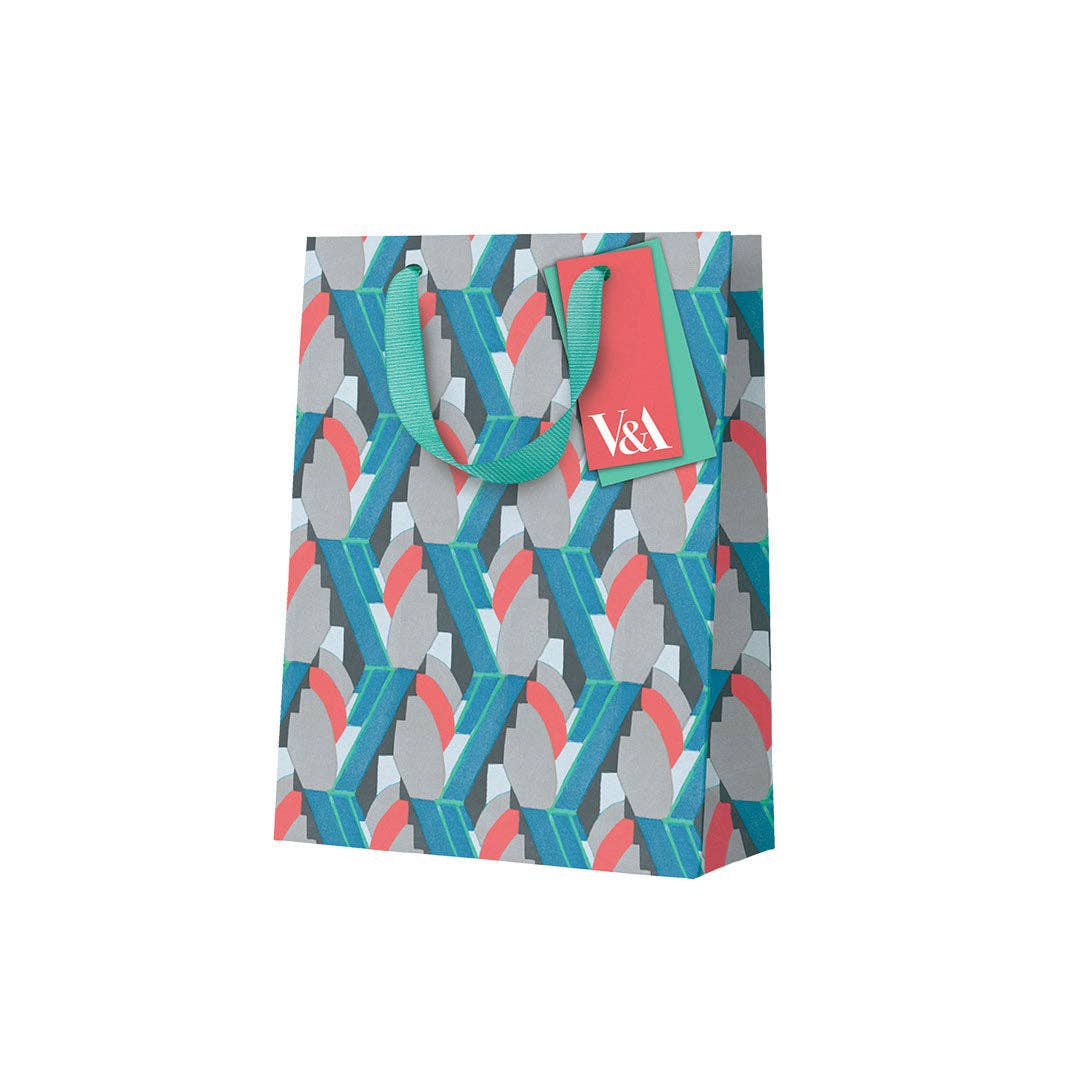 Playful Geometrics Deco Mint Medium Gift Bag (12564)