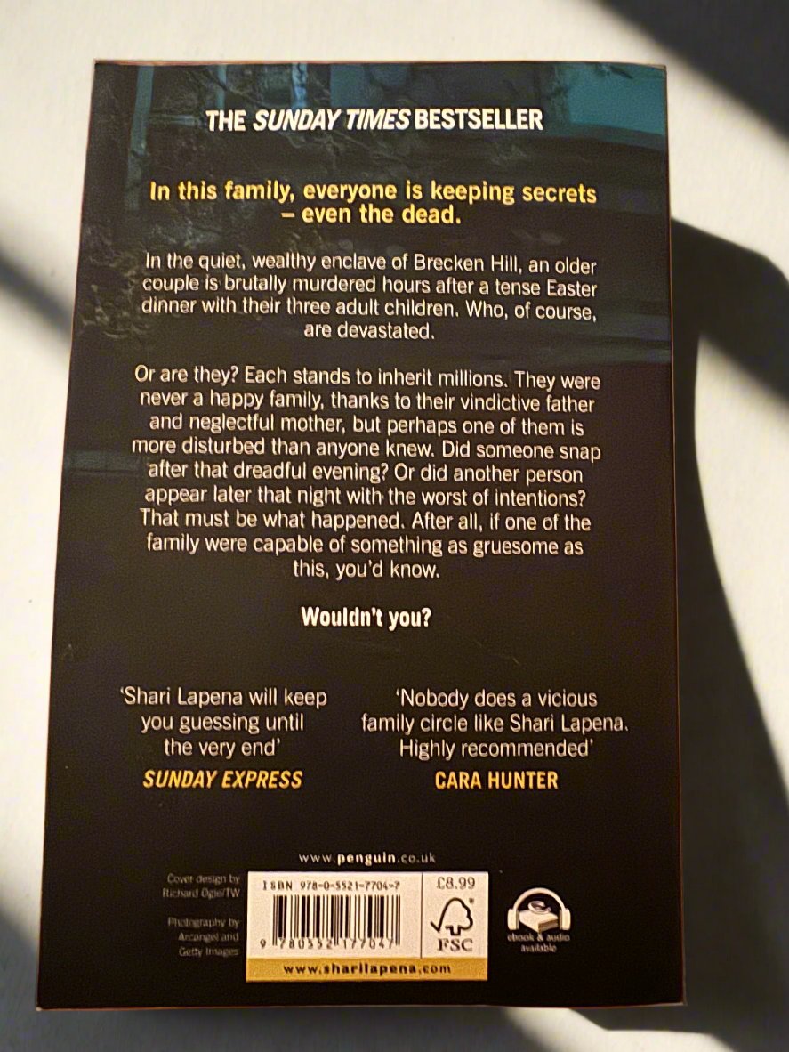 Not a Happy Family by Shari Lapena