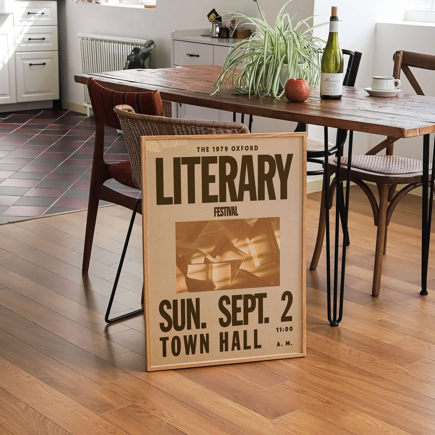 Affiche du Festival littéraire d'Oxford par Lune