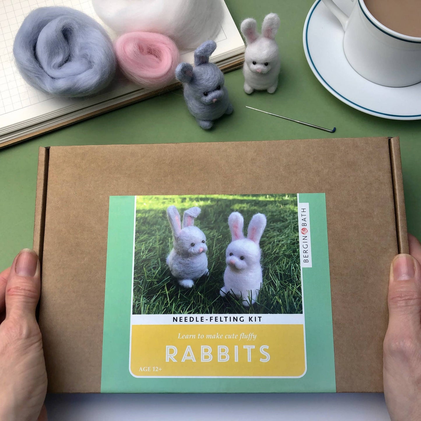 Needle Felting Kit - Rabbits