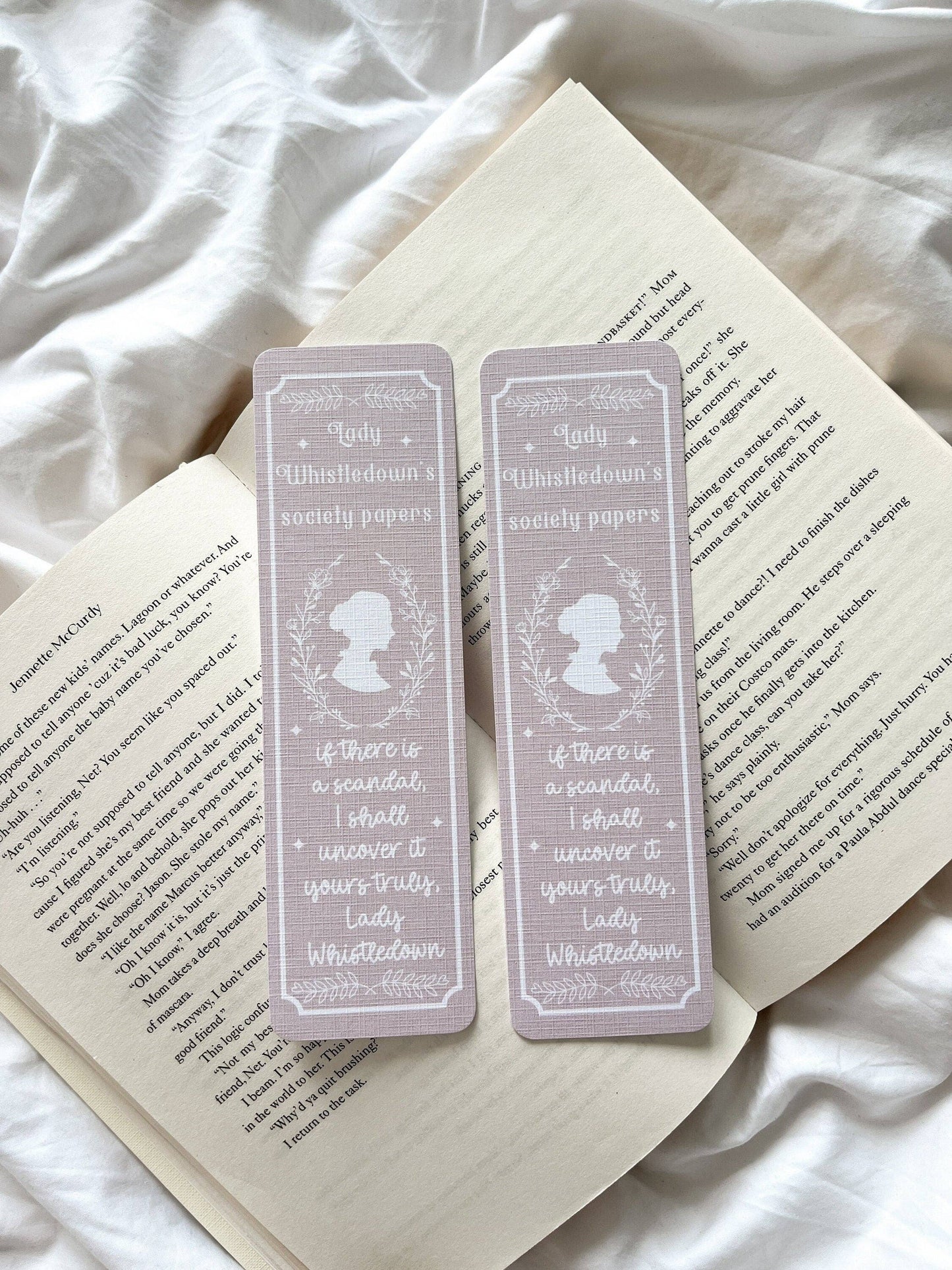 Society Papers Bookmark | Regency Romance Era