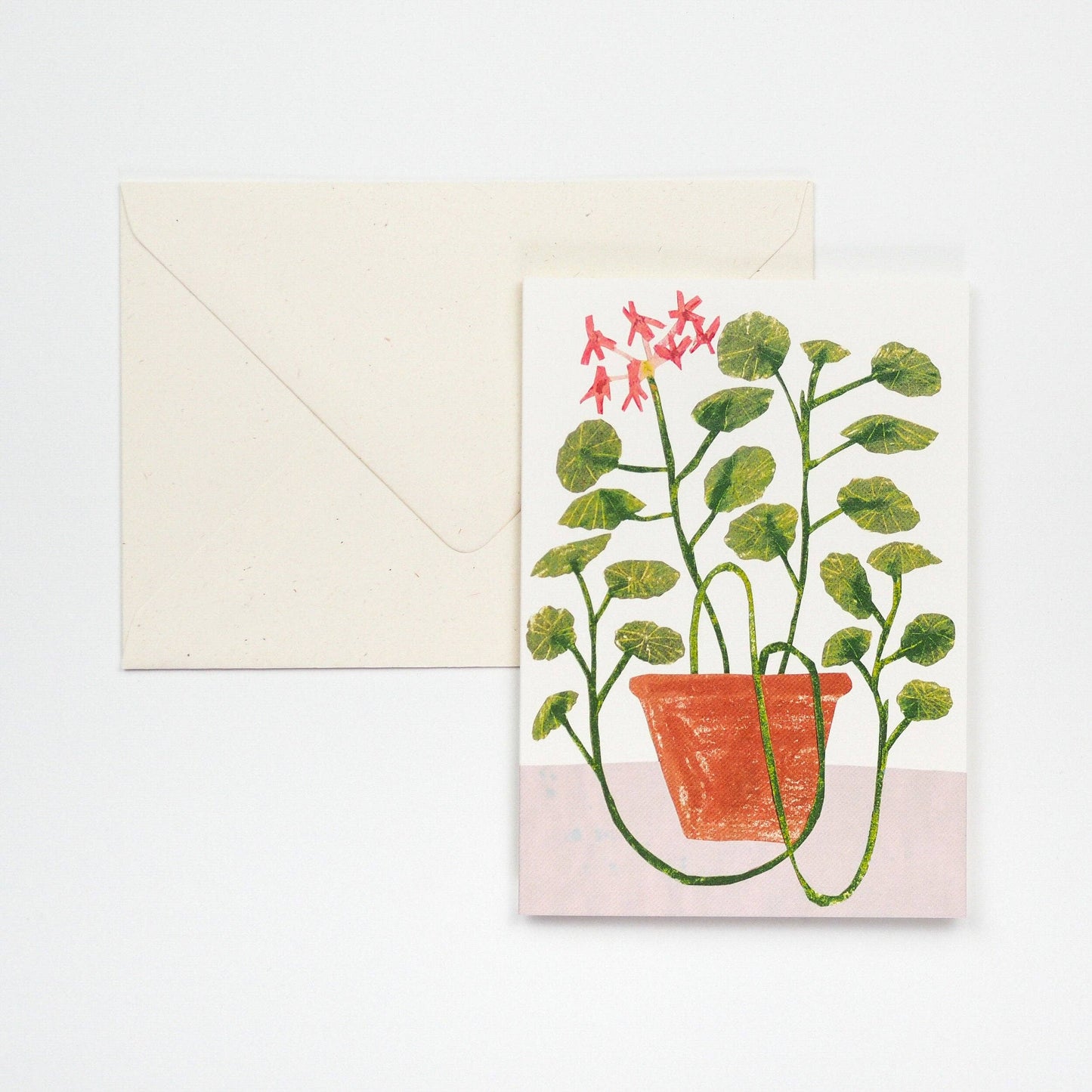 Red Geranium Card