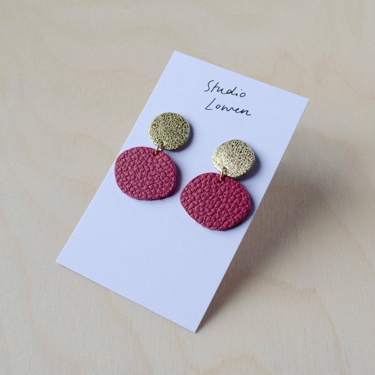 Bili Pop Leather Earrings