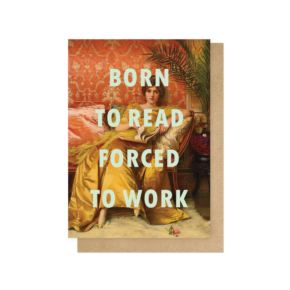 Born To Read Greetings Card