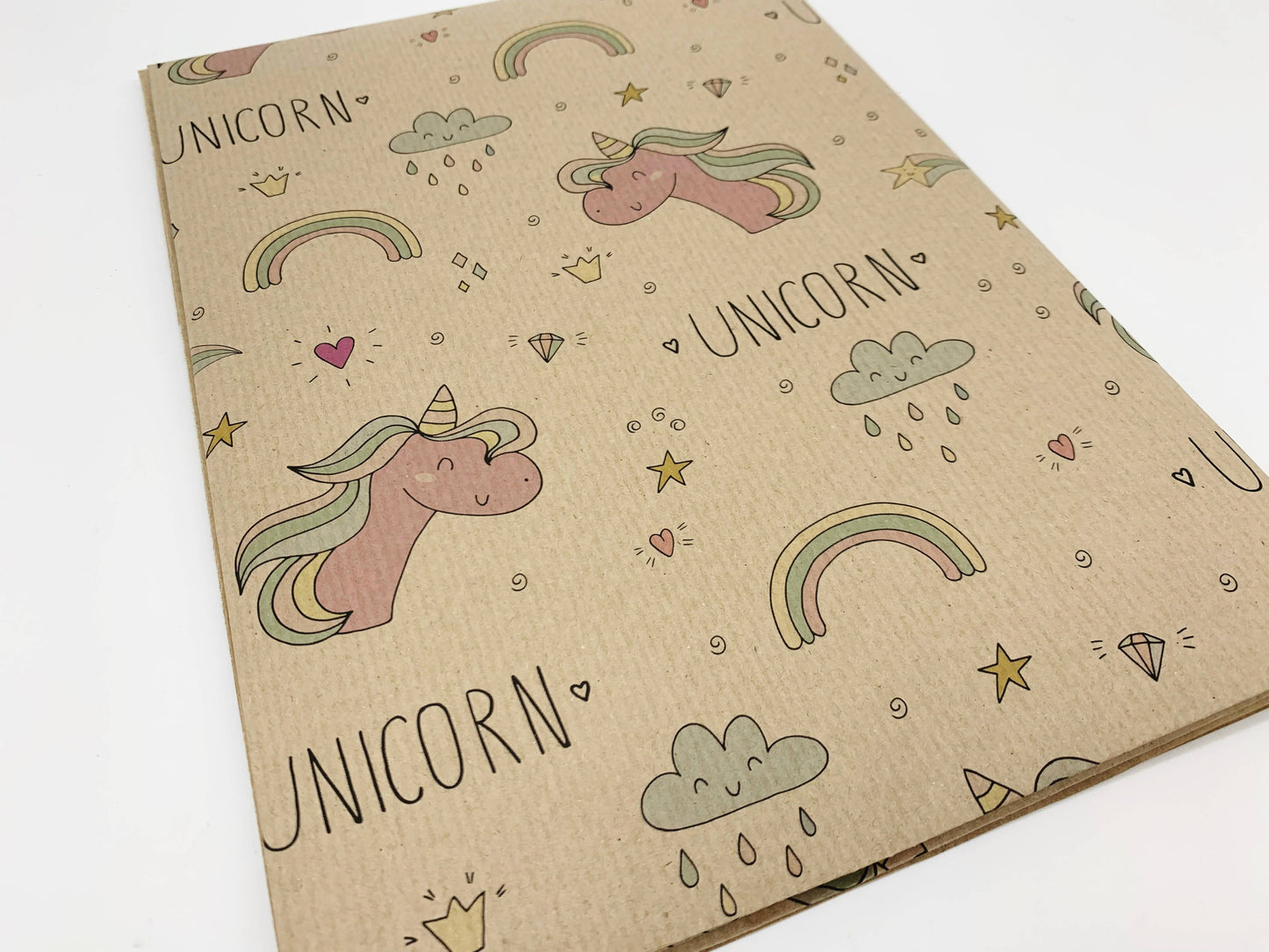 Unicorn Recycled Kraft Wrapping Pape