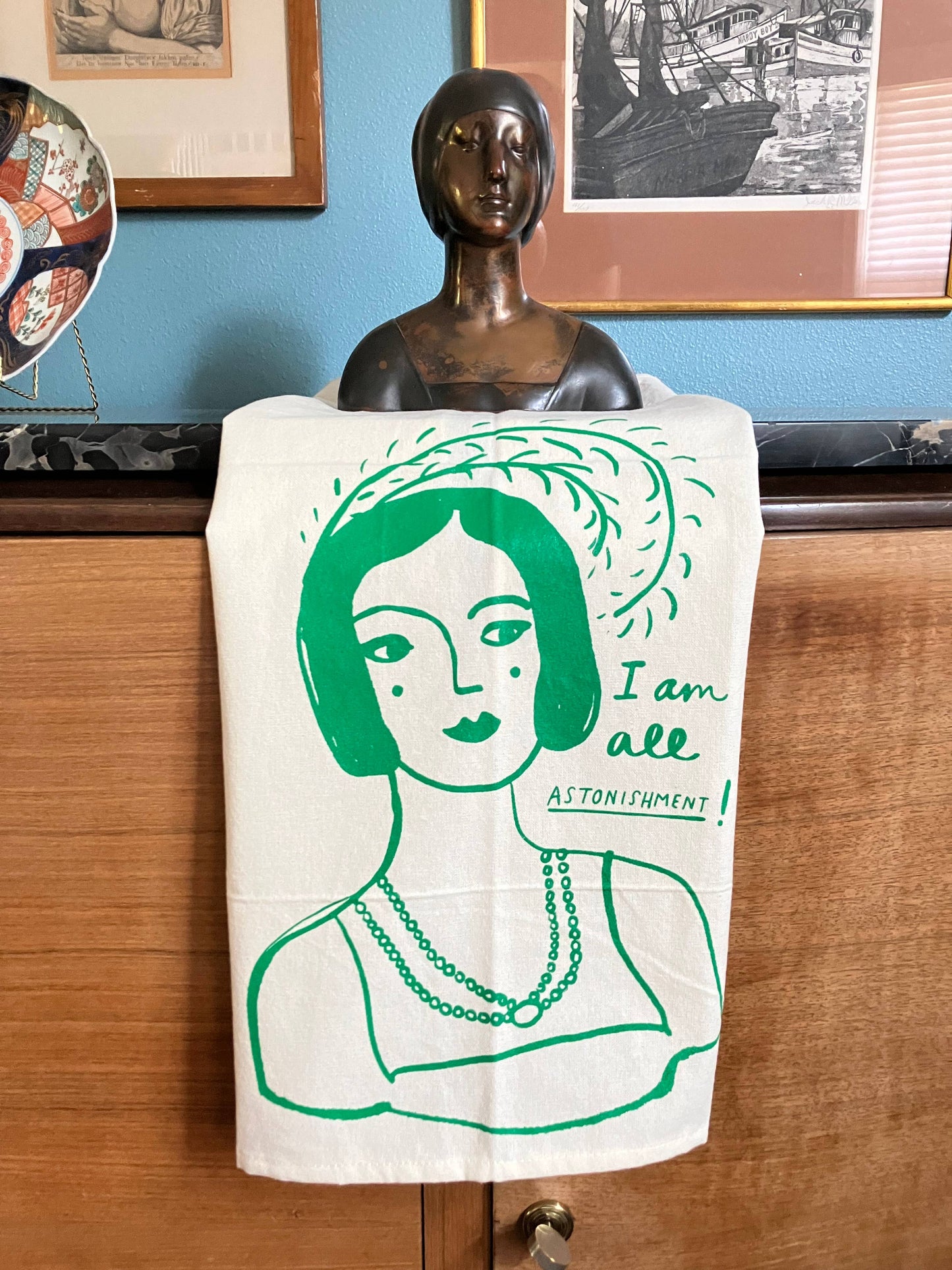 100% Cotton Tea Towel - Jane Austen I Am All Astonishment