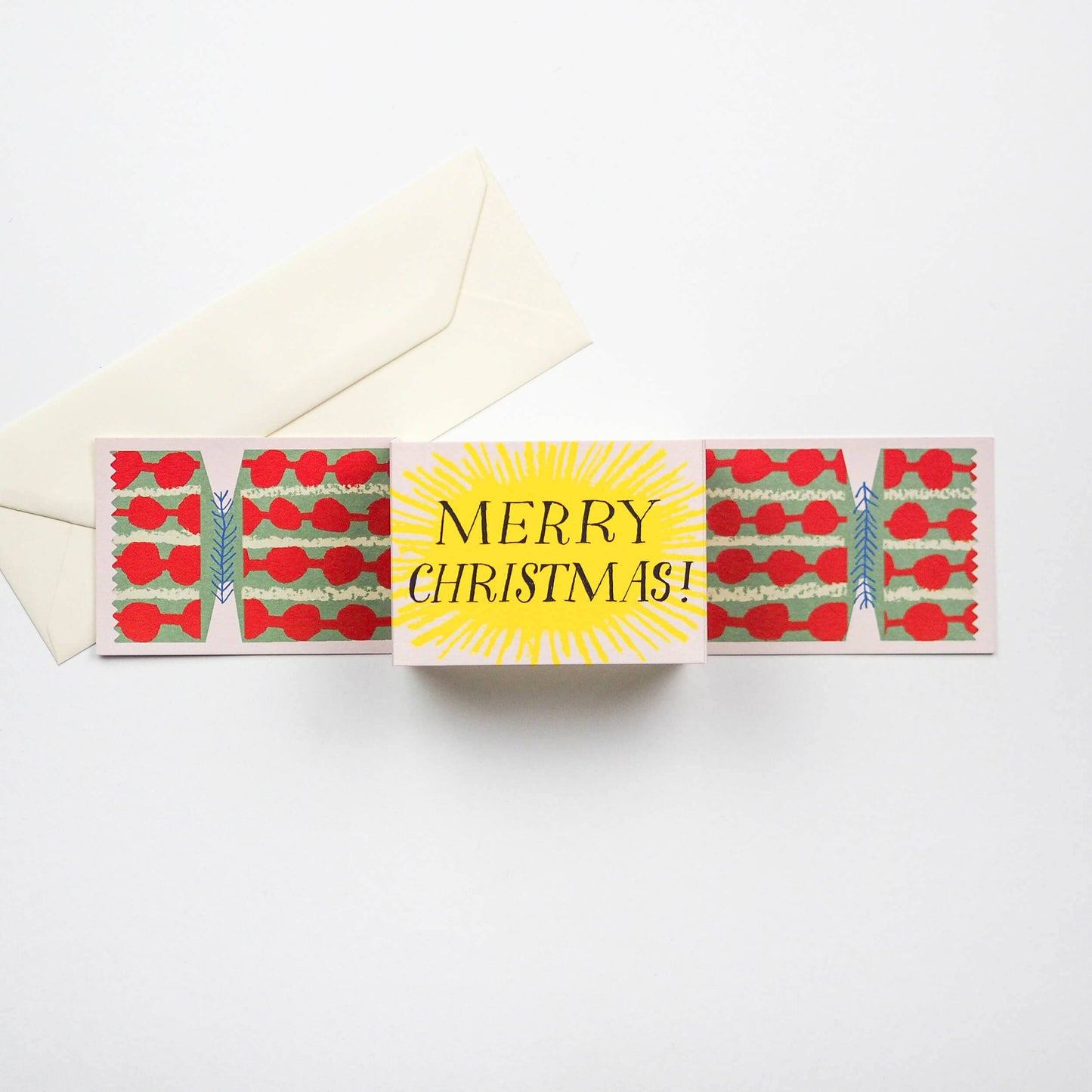 Christmas Cracker Splodge Pull-Out Card