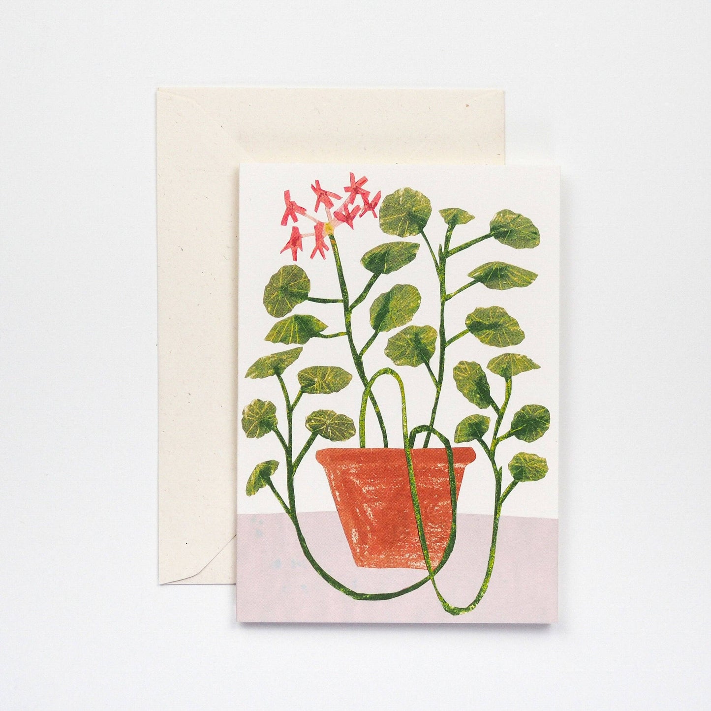 Red Geranium Card