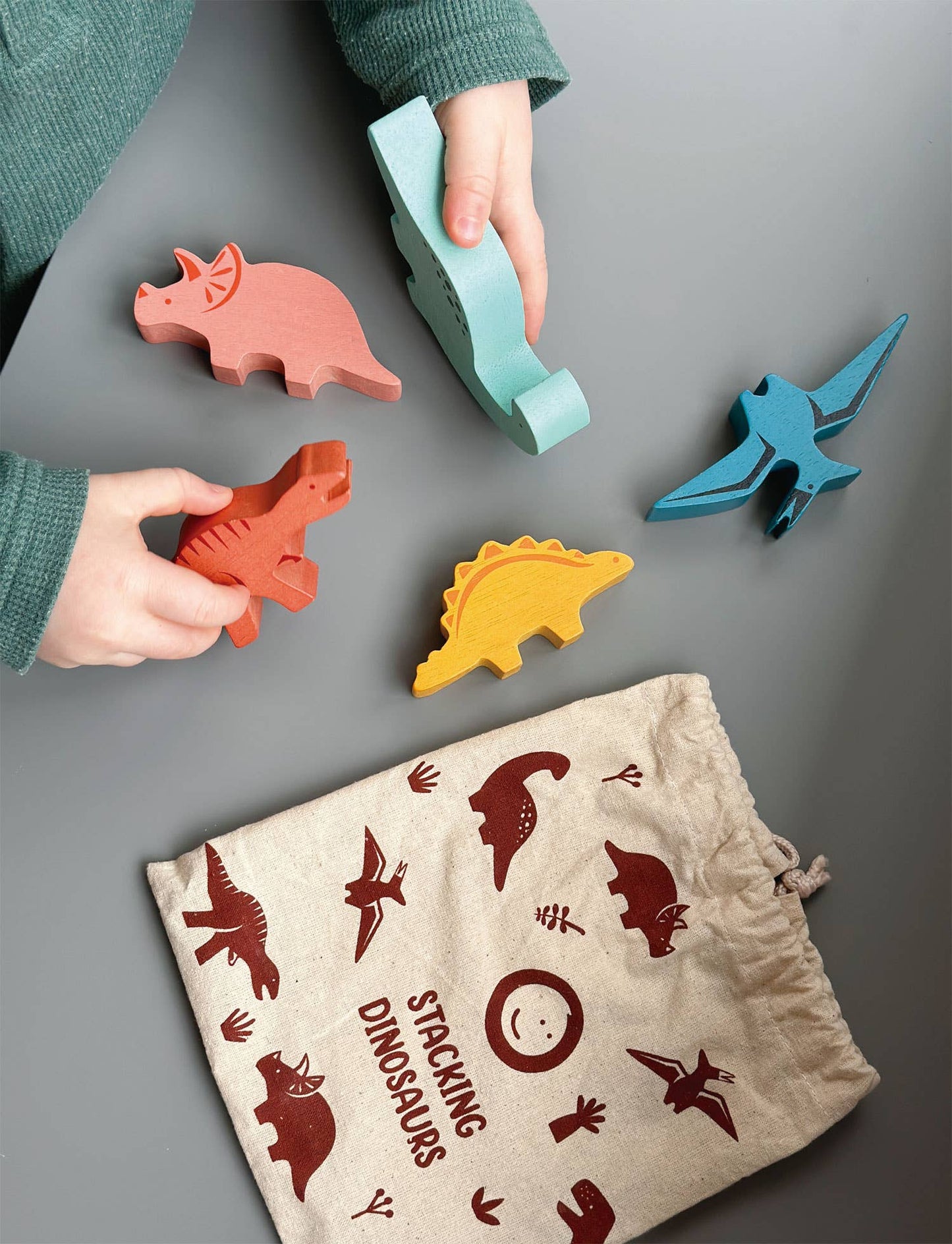 Mentari Happy Stacking Dinosaurs