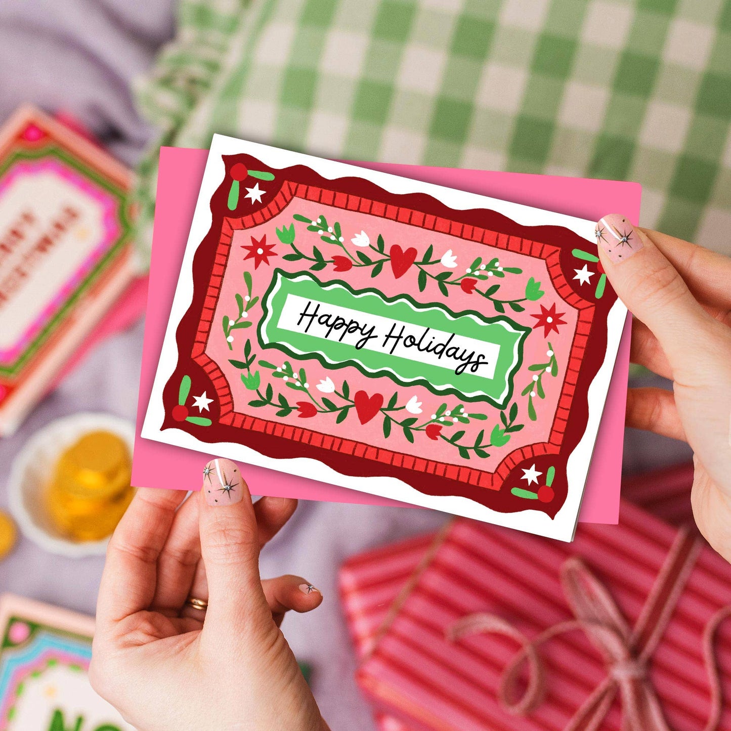 Christmas Card Pack of 4 | Vintage | Holiday Cards Pack