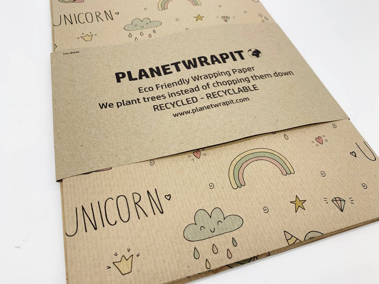 Unicorn Recycled Kraft Wrapping Pape