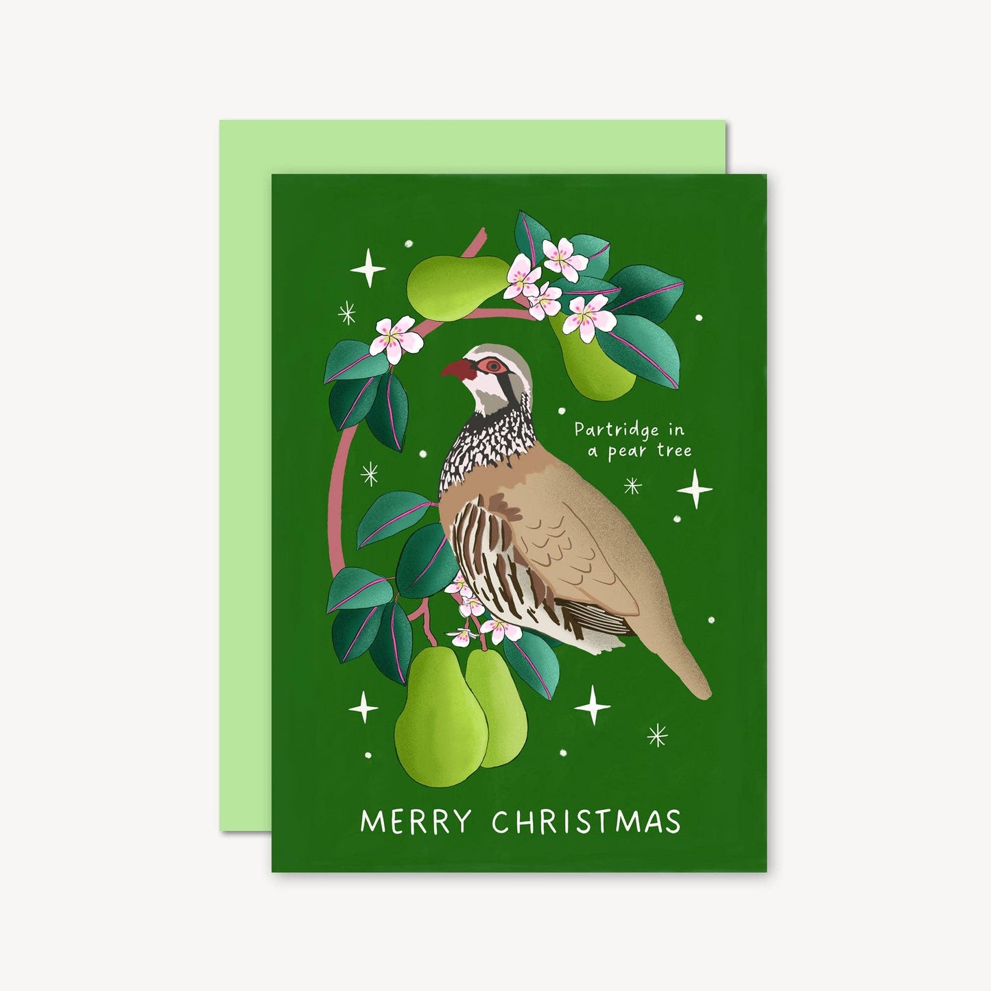 Partridge in Pear Tree Christmas Card