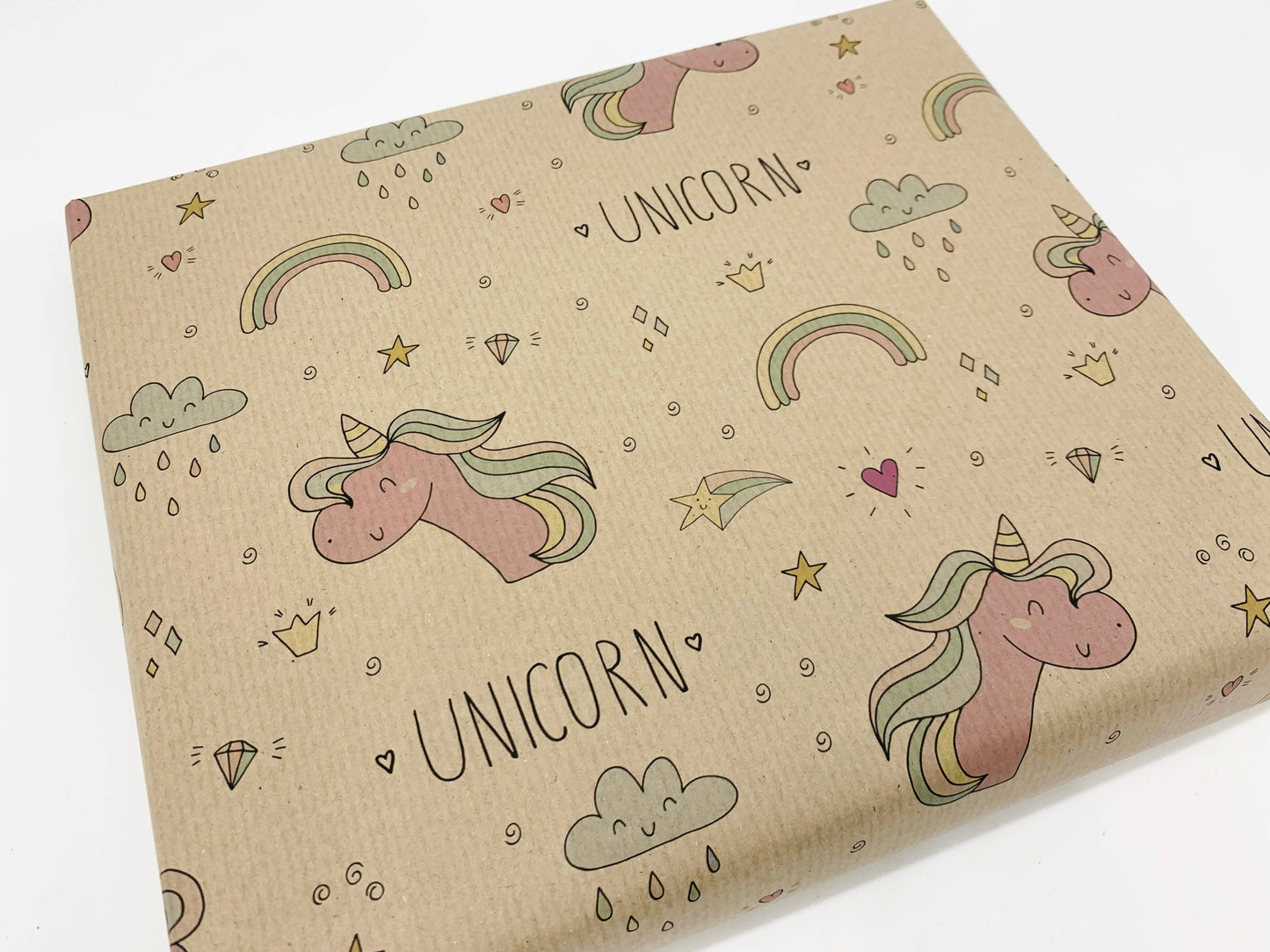 Unicorn Recycled Kraft Wrapping Pape