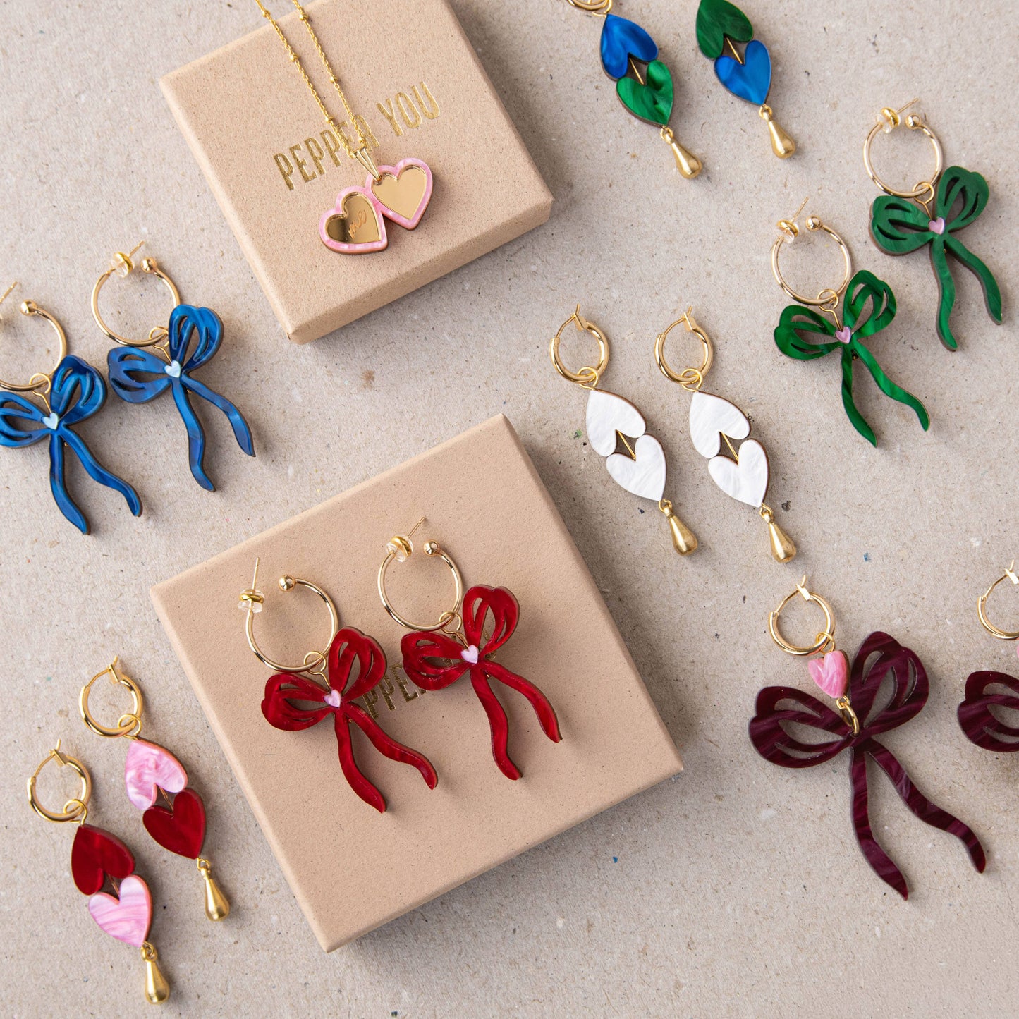 Bow Hoop Earrings