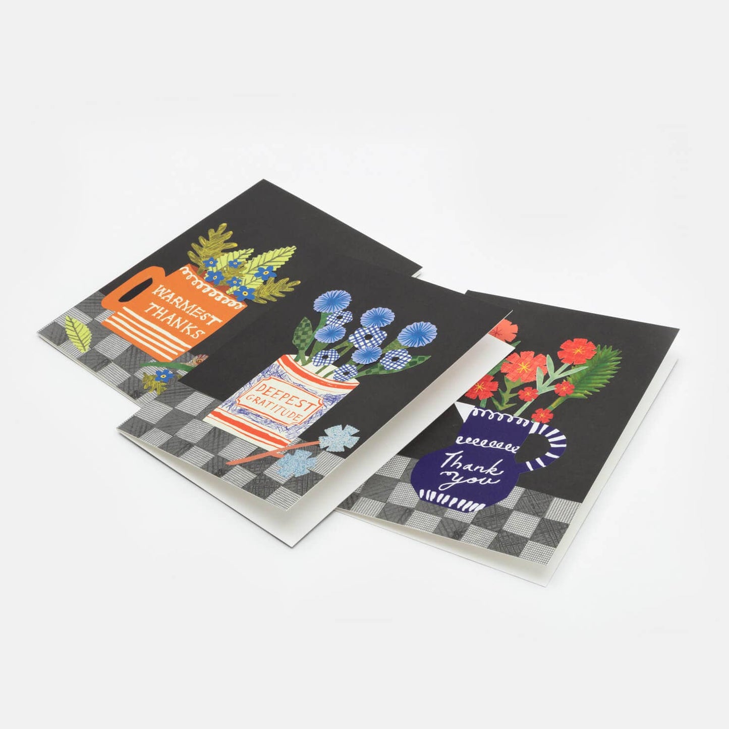 'Make Your Own Thank You Cards' Floral Set