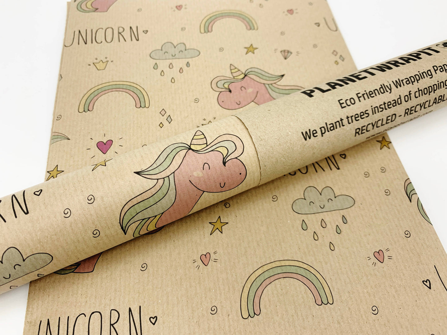 Unicorn Recycled Kraft Wrapping Pape