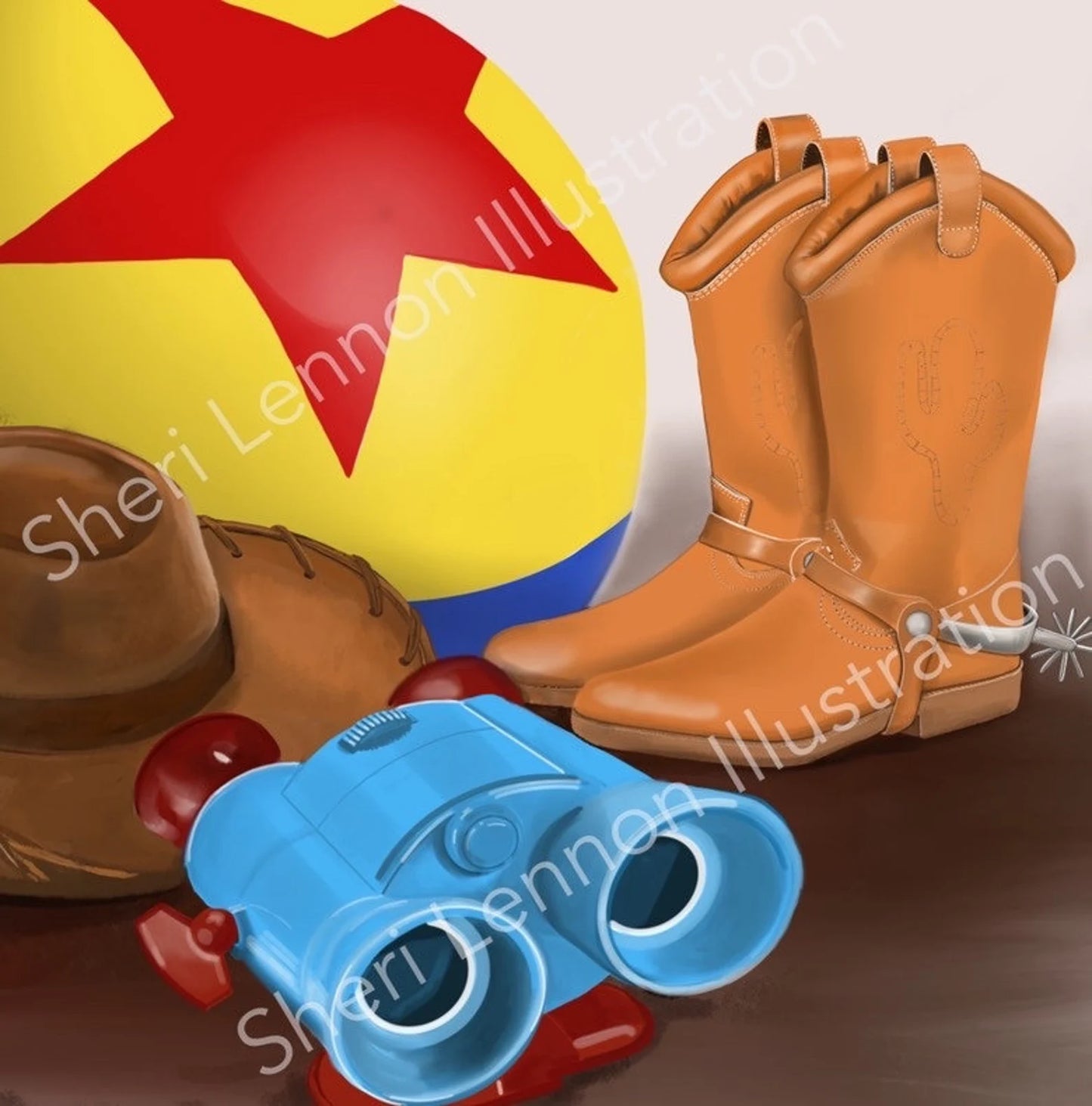 Limited Edition 'Woody' Shoe Portrait Giclee Print