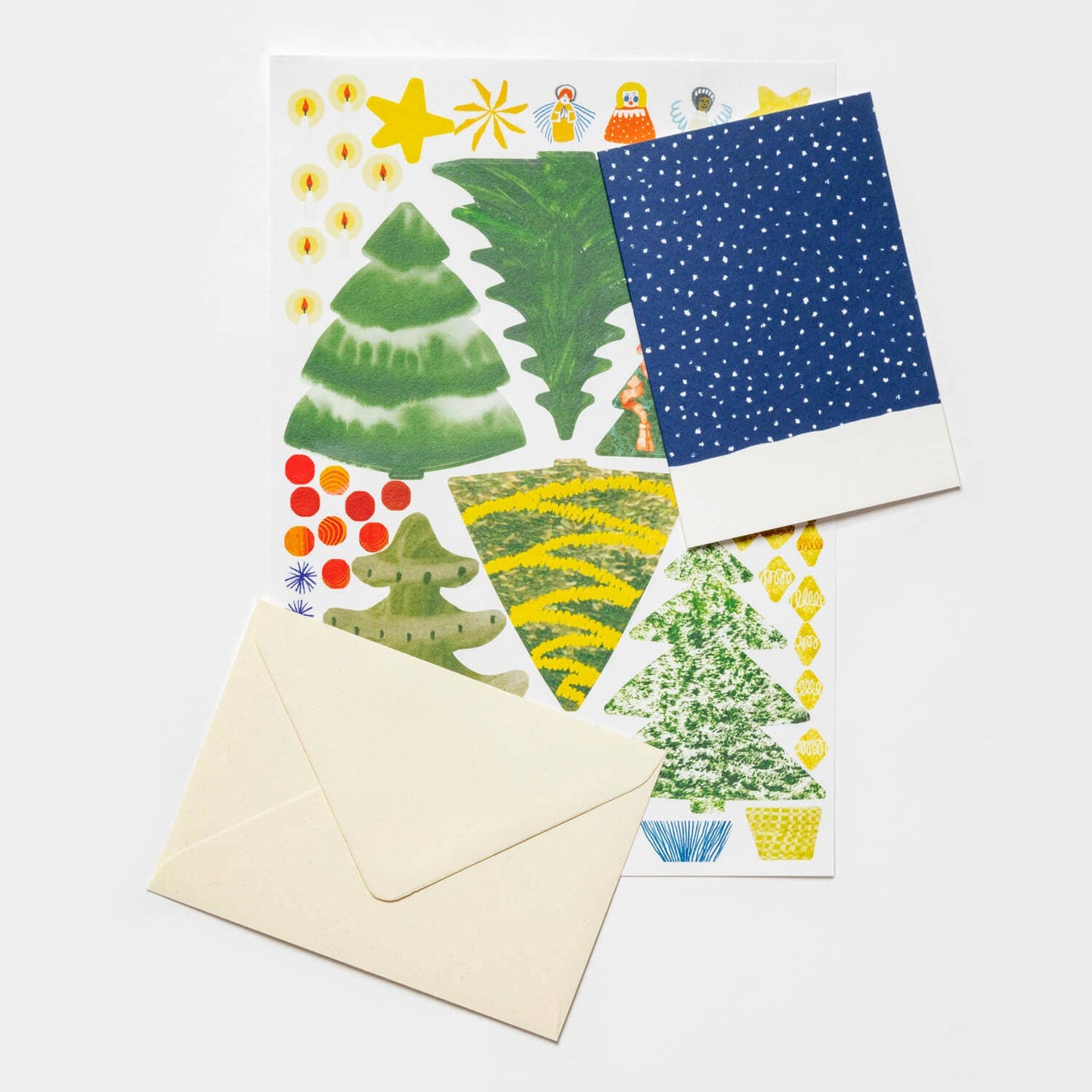 'Make Your Own Christmas Cards' Christmas Tree Set