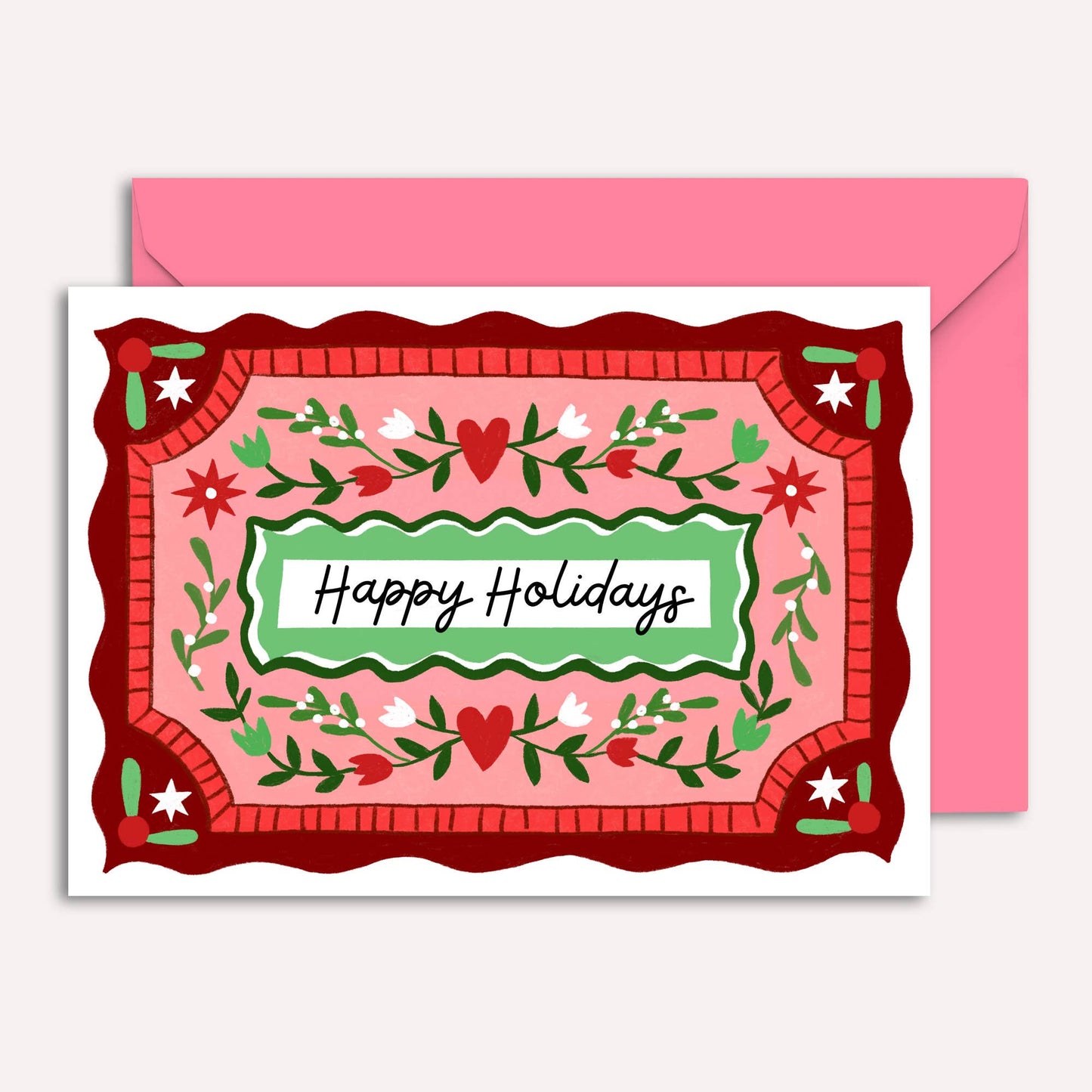 Christmas Card Pack of 4 | Vintage | Holiday Cards Pack