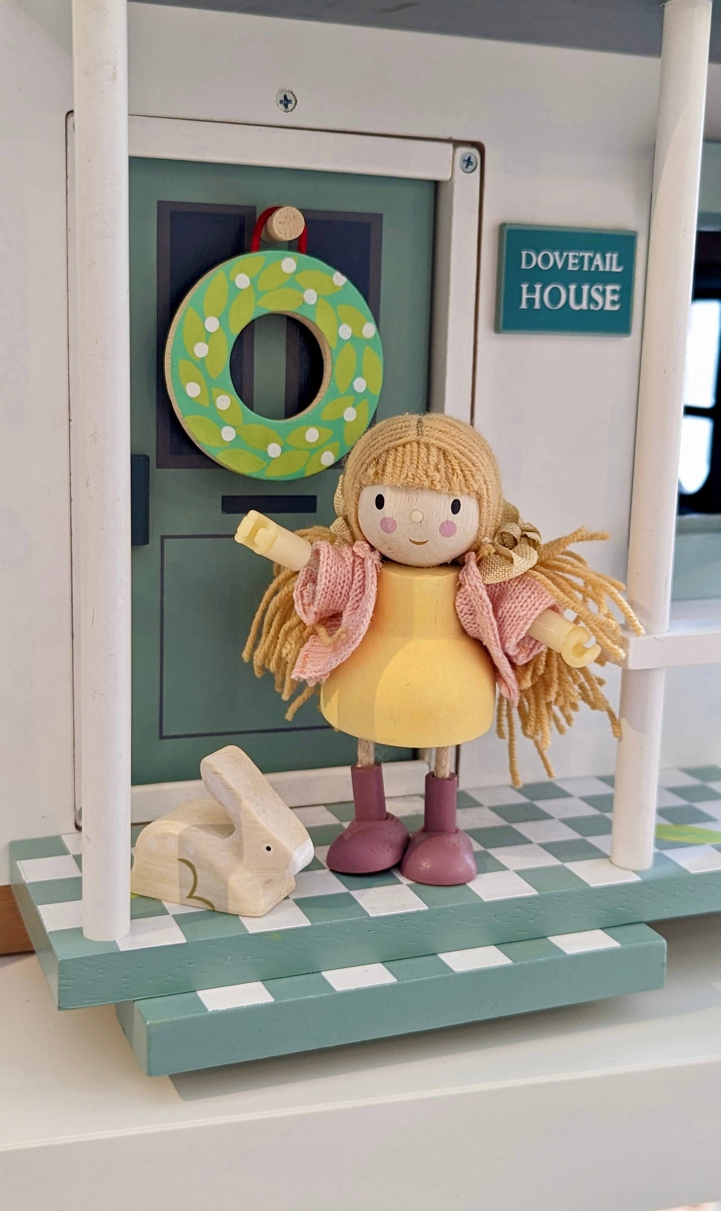 Amy and Her Rabbit: Wooden Doll for Kids