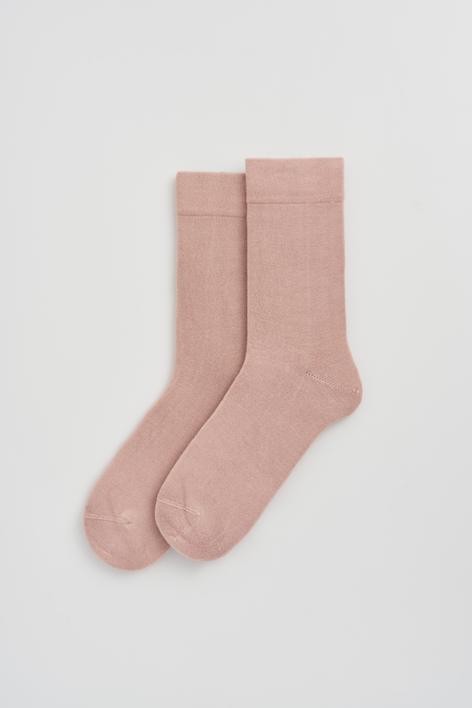 Faded Pink Bamboo Socks