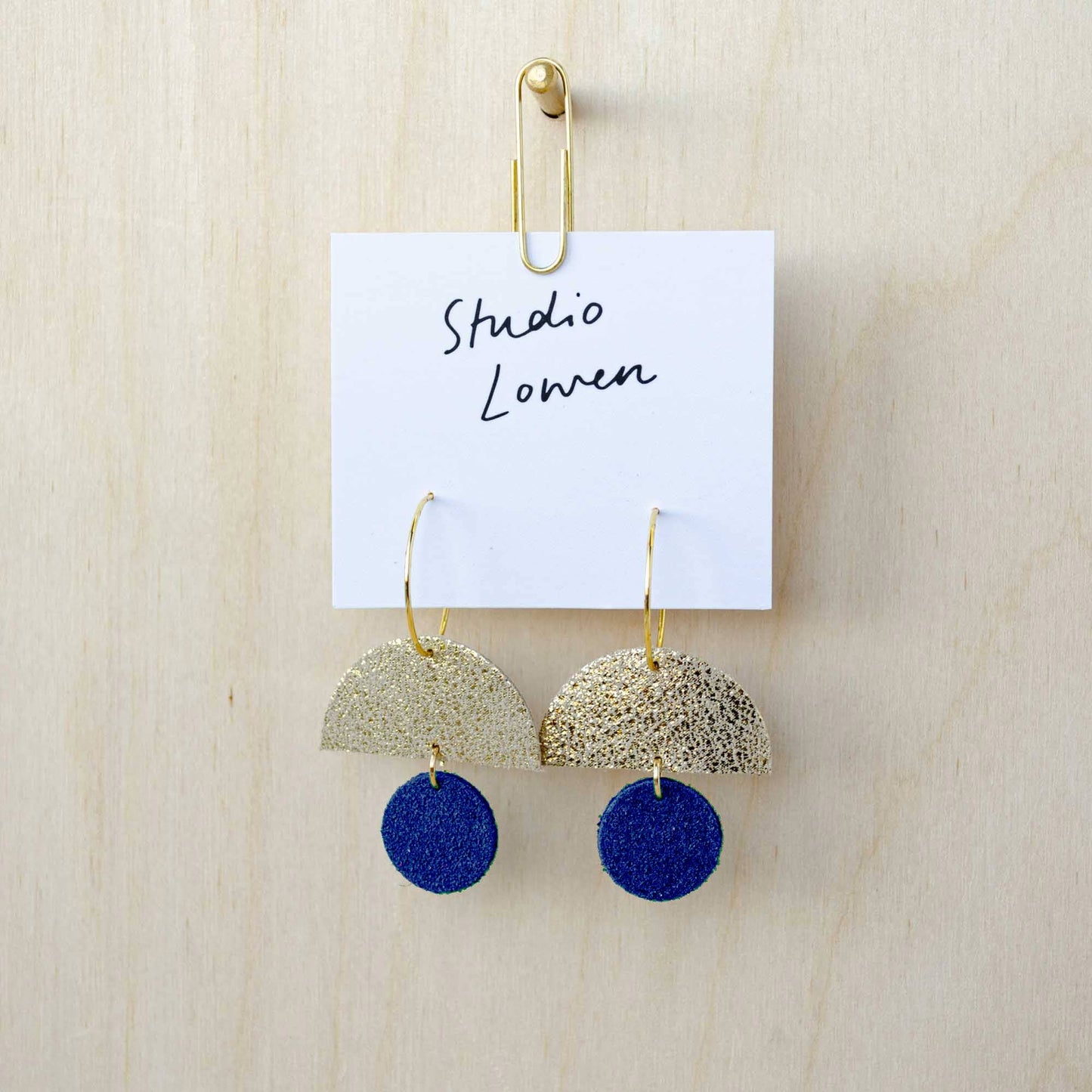 Sunrise Hoop Earrings Suede