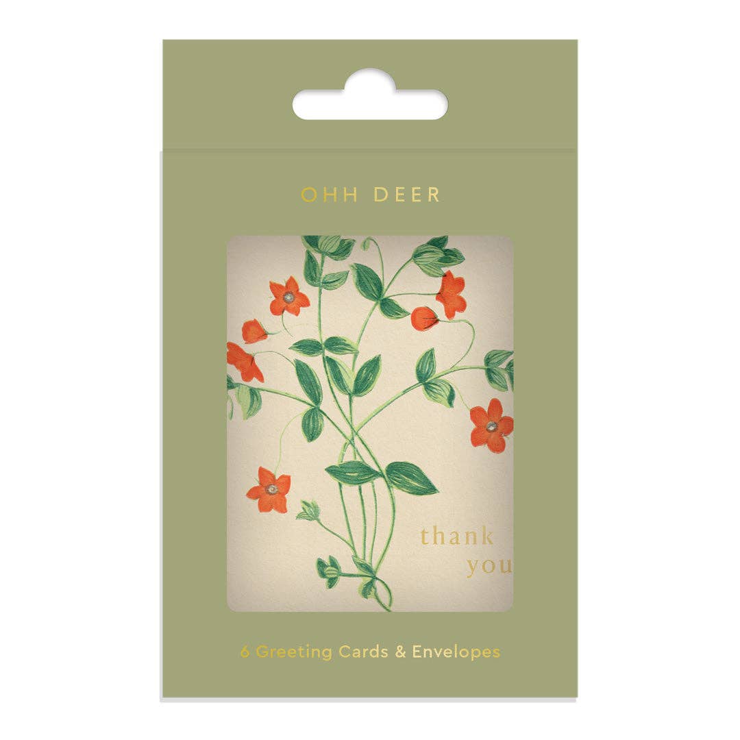 Among The Flowers Mini Greeting Card (Pack of 6) (14230)