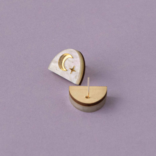 Moon Rising Arc Studs