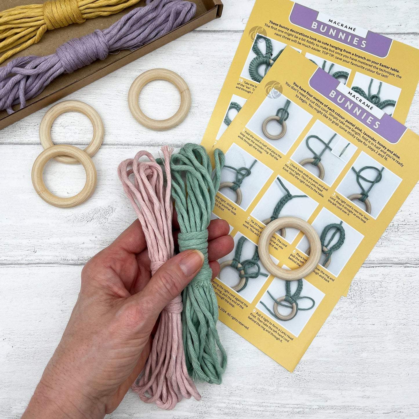Macrame Kit, Easter Bunnies
