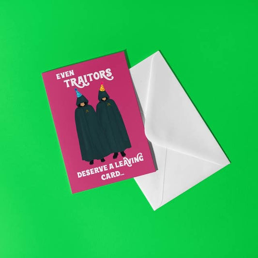 The Traitors Leaving Card