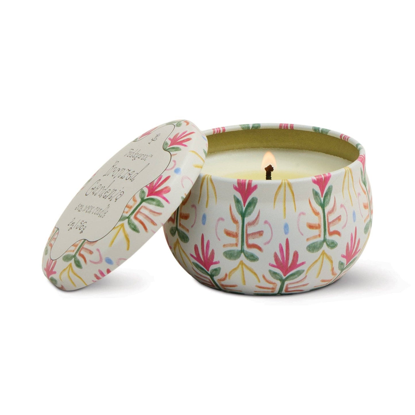 Paddywax Tulip Tin Candle - Bronzed Gardenia